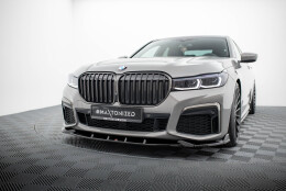 Cup Spoilerlippe Front Ansatz V.5 passend für BMW 7 M-Paket G11 / G12 Facelift schwarz Hochglanz