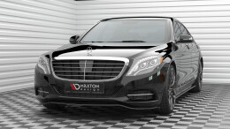 Cup Spoilerlippe Front Ansatz V.1 passend für Mercedes-Benz S W222 schwarz Hochglanz