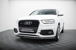 Street+ Spoilerlippe Front Ansatz V.1 passend für Audi Q3 S-line 8U schwarz Hochglanz