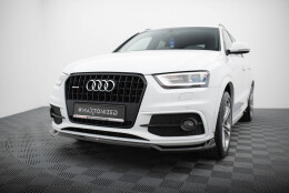Cup Spoilerlippe Front Ansatz V.2 passend für Audi Q3 S-line 8U schwarz Hochglanz