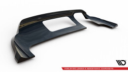 Mittlerer Cup Diffusor Heck Ansatz DTM Look passend für Audi Q3 S-line 8U schwarz Hochglanz