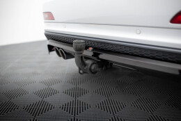 Mittlerer Cup Diffusor Heck Ansatz DTM Look passend für Audi Q3 S-line 8U schwarz Hochglanz