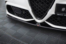 Cup Spoilerlippe Front Ansatz passend für Alfa Romeo Giulia Quadrifoglio schwarz Hochglanz