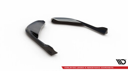 Street+ Heck Ansatz Flaps passend für Alfa Romeo Giulia Quadrifoglio schwarz Hochglanz