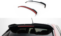 Heck Spoiler Aufsatz Abrisskante passend für Skoda Fabia Mk4 schwarz Hochglanz