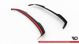 Heck Spoiler Aufsatz Abrisskante passend für Skoda Fabia Mk4 schwarz Hochglanz