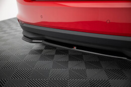 Mittlerer Cup Diffusor Heck Ansatz passend für Skoda Fabia Mk4 schwarz Hochglanz