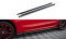 Seitenschweller Ansatz Cup Leisten für Skoda Fabia Mk4 schwarz Hochglanz