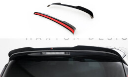Heck Spoiler Aufsatz Abrisskante passend für Renault Espace Mk5 Facelift schwarz Hochglanz