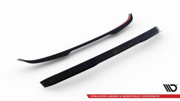 Heck Spoiler Aufsatz Abrisskante passend für Renault Espace Mk5 Facelift schwarz Hochglanz