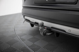 Mittlerer Cup Diffusor Heck Ansatz DTM Look passend für Renault Espace Mk5 Facelift schwarz Hochglanz