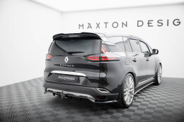 Mittlerer Cup Diffusor Heck Ansatz DTM Look passend für Renault Espace Mk5 Facelift schwarz Hochglanz