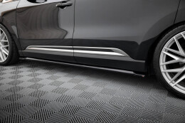 Seitenschweller Ansatz Cup Leisten passend für Renault Espace Mk5 Facelift schwarz Hochglanz
