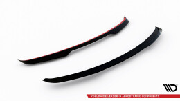 Heck Spoiler Aufsatz Abrisskante für Jaguar F-Pace R-Sport Mk1 Facelift schwarz Hochglanz