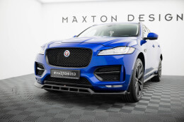 Street+ Spoilerlippe Front Ansatz passend für Jaguar F-Pace R-Sport Mk1 schwarz Hochglanz