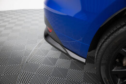 Mittlerer Cup Diffusor Heck Ansatz DTM Look passend für Jaguar F-Pace R-Sport Mk1 schwarz Hochglanz