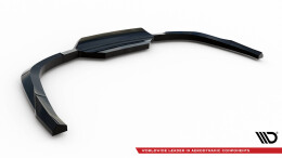 Mittlerer Cup Diffusor Heck Ansatz DTM Look passend für Jaguar F-Pace R-Sport Mk1 schwarz Hochglanz