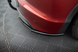 Heck Ansatz Flaps Diffusor passend für Honda Civic Hatchback Mk9 schwarz Hochglanz