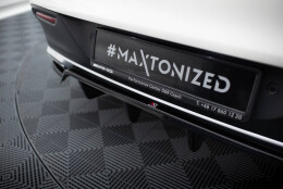 Mittlerer Cup Diffusor Heck Ansatz DTM Look passend für Mercedes-AMG GLE 43 Coupe C292 schwarz Hochglanz