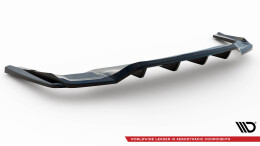 Mittlerer Cup Diffusor Heck Ansatz DTM Look passend für Mercedes-AMG GLE 43 Coupe C292 schwarz Hochglanz