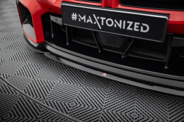 Cup Spoilerlippe Front Ansatz passend für BMW M2 M-Performance G87 schwarz Hochglanz