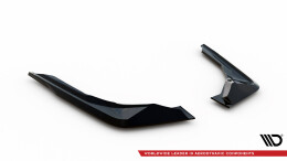 Heck Ansatz Flaps Diffusor passend für BMW M2 M-Performance G87 schwarz Hochglanz