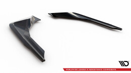 Heck Ansatz Flaps Diffusor passend für BMW M2 M-Performance G87 schwarz Hochglanz