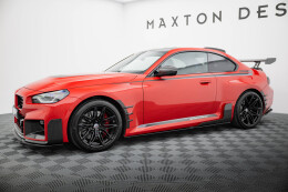 Seitenschweller Ansatz Cup Leisten passend für BMW M2 M-Performance G87 schwarz Hochglanz
