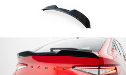 Heck Spoiler Aufsatz Abrisskante 3D passend für Skoda Enyaq Coupe iV RS schwarz Hochglanz