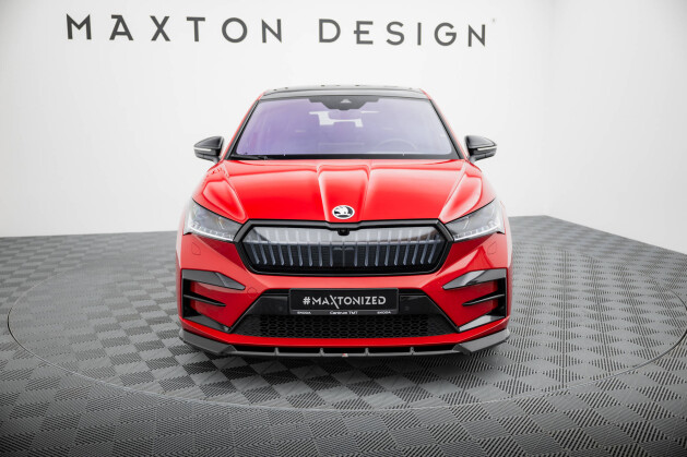 Cup Spoilerlippe Front Ansatz passend für Skoda Enyaq Coupe iV RS schwarz Hochglanz