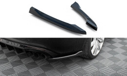 Heck Ansatz Flaps Diffusor V.2 passend für Audi S5 / A5 S-Line Coupe / Cabriolet 8T schwarz Hochglanz