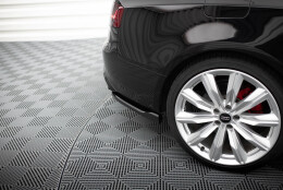 Heck Ansatz Flaps Diffusor V.2 passend für Audi S5 / A5 S-Line Coupe / Cabriolet 8T schwarz Hochglanz