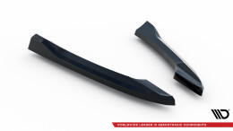 Heck Ansatz Flaps Diffusor V.2 passend für Audi S5 / A5 S-Line Coupe / Cabriolet 8T schwarz Hochglanz