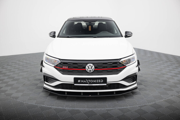 Street Pro Cup Spoilerlippe Front Ansatz passend für VW Jetta GLI Mk7 SCHWARZ