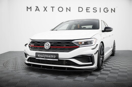 Street Pro Cup Spoilerlippe Front Ansatz passend für VW Jetta GLI Mk7 SCHWARZ