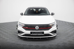 Street Pro Cup Spoilerlippe Front Ansatz passend für VW Jetta GLI Mk7 rot