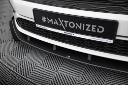 Street Pro Cup Spoilerlippe Front Ansatz passend für VW Jetta GLI Mk7 SCHWARZ+ HOCHGLANZ FLAPS