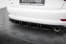 Street Pro Heckschürze Heck Ansatz Diffusor passend für VW Jetta GLI Mk7 SCHWARZ