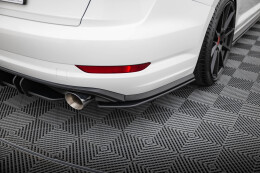 Street Pro Heck Ansatz Flaps Diffusor für Volkswagen Jetta GLI Mk7 SCHWARZ