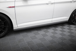 Street Pro Seitenschweller Ansatz Cup Leisten passend für VW Jetta GLI Mk7 SCHWARZ