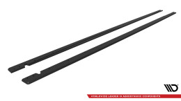 Street Pro Seitenschweller Ansatz Cup Leisten passend für VW Jetta GLI Mk7 SCHWARZ
