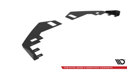 Front Stoßstange Flaps für VW Jetta GLI Mk7 schwarz Hochglanz