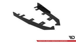 Hintere Seiten Flaps passend für VW Jetta GLI Mk7 schwarz Hochglanz