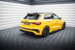Carbon Fiber Heck Ansatz Flaps passend für Audi RS3 Sportback 8Y