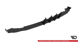 Street Pro Heck Ansatz Diffusor + Flaps passend für Mercedes-Benz A AMG-Line W176 Facelift SCHWARZ-ROT + Hochglanz Flaps
