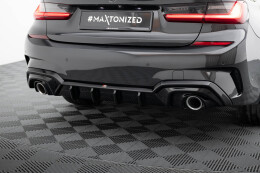 Heck Ansatz Diffusor für BMW 3er M-Paket G20 / G21 schwarz Hochglanz