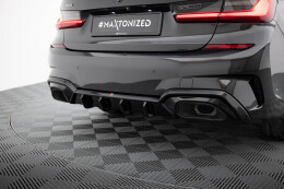 Heck Ansatz Diffusor für BMW M340i G20 / G21 schwarz Hochglanz