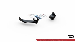 Robuste Racing Heck Ansatz Flaps Diffusor + Flaps für VW Golf 7 R Facelift schwarz Hochglanz