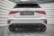 Heck Ansatz Diffusor + Endrohre schwarz passend für Audi A3 S-Line Sportback 8Y schwarz Hochglanz