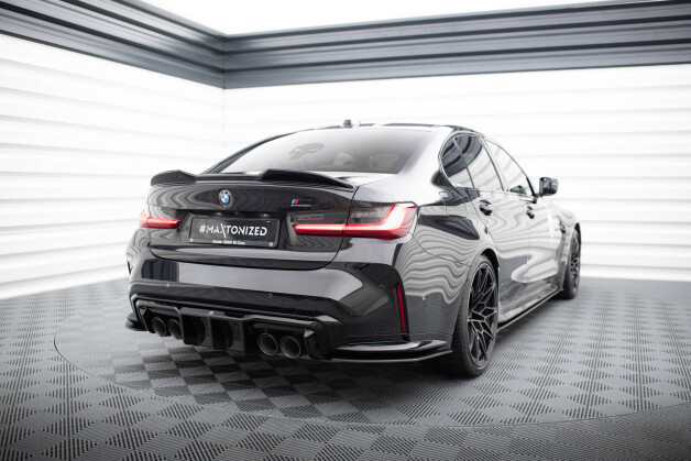 Street Pro Heck Ansatz Flaps Diffusor V.2 passend für BMW M3 G80 SCHWARZ